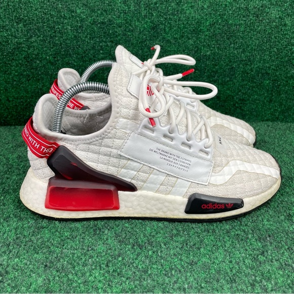 adidas Other - Adidas NMD R1 V2 FZ4636 Quilted Solar Red White Mens US Size 8 Shoes Sneakers